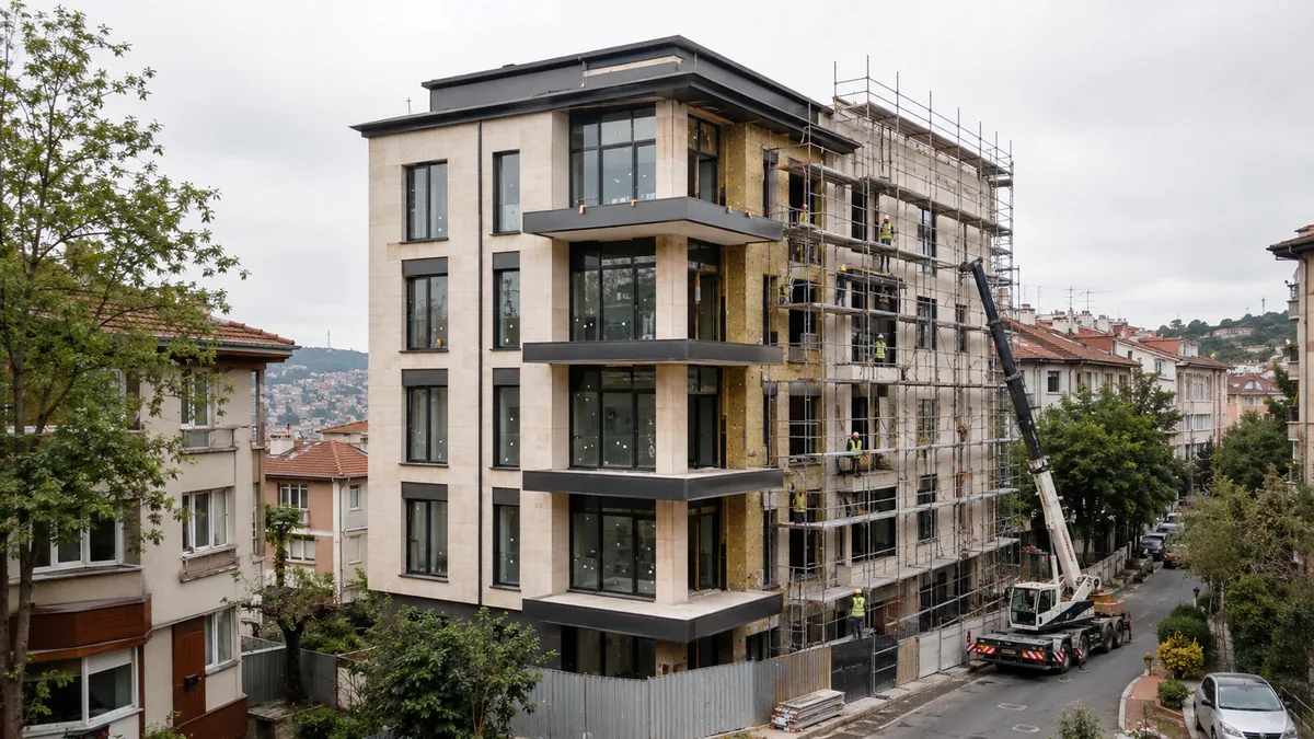 Bütik apartman projesi — i̇nşaat aşaması